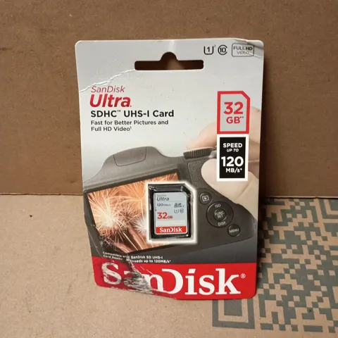 SANDISK ULTRA SDHC UHS-I CARD 32GB