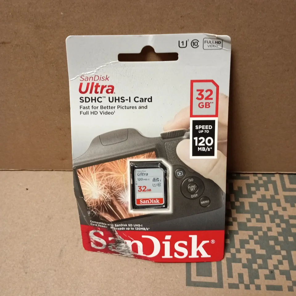 SANDISK ULTRA SDHC UHS-I CARD 32GB