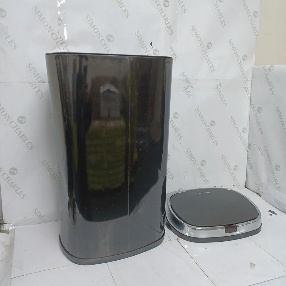 MORPHY RICHARDS CHROMA BLACK 42 LITRE SQUARE SENSOR BIN RRP £49.99