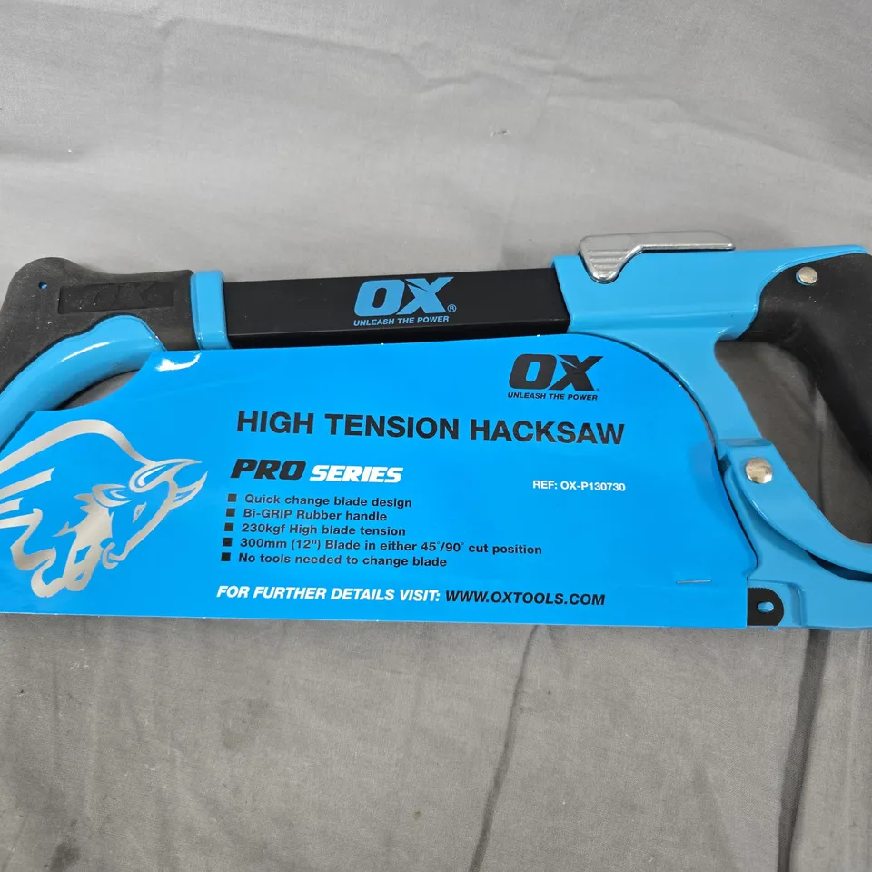 OX TOOLS HIGH TENSION HACKSAW – PRO SERIES