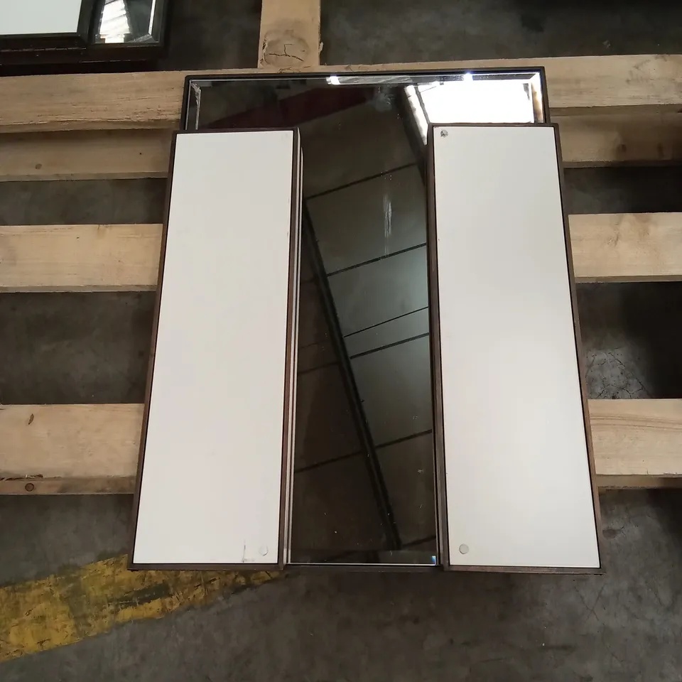 QUALITY DESIGNER CRYSTAL MIRROR WITH WINGS AND BRASS