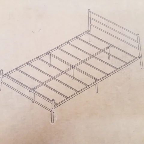 BOXED PRIMO DOUBLE FROSTED BED FRAME 