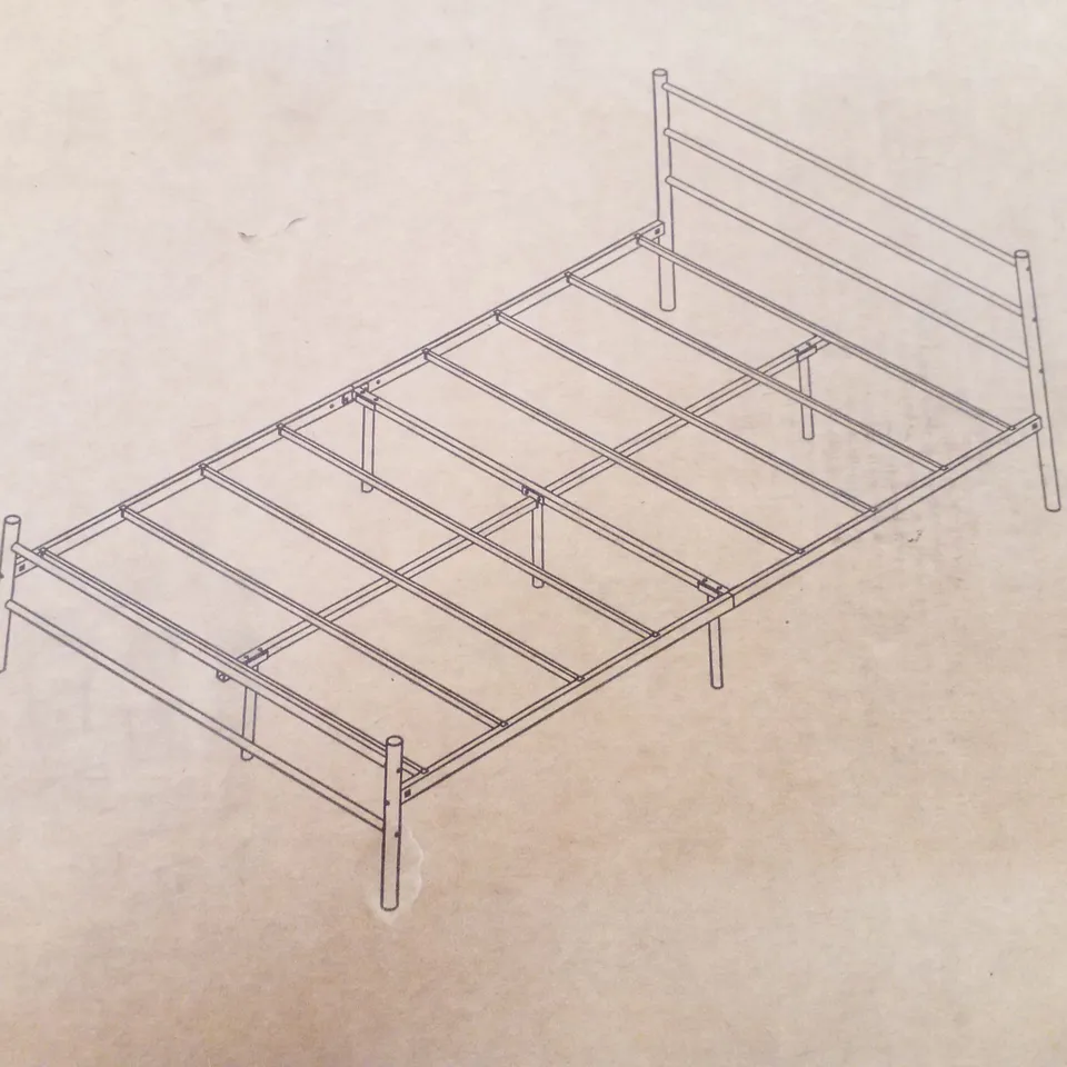 BOXED PRIMO DOUBLE FROSTED BED FRAME 