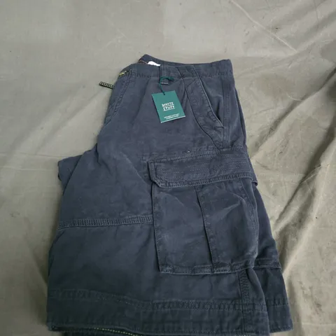 WHITE STUFF CARGO SHORTS - DARK NAVY, UK 36R (MEN'S)