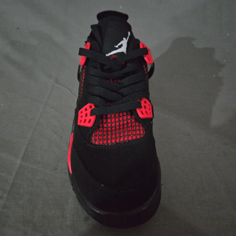 PAIR OF NIKE AIR JORDAN SHOES IN BLACK/RED UK SIZE 6