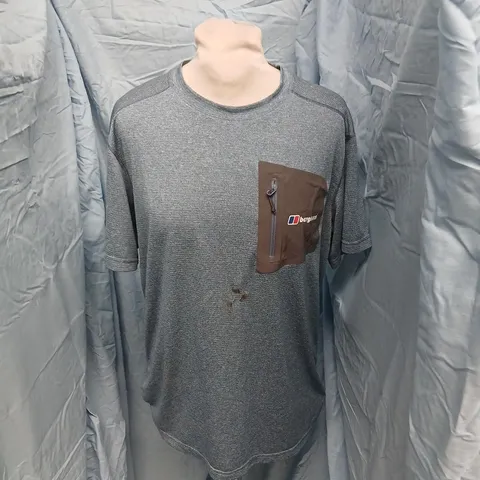 BERGHAUS ARGENTIUM T‑SHIRT – UK M (EU M / US M / ASIA L) – GREY