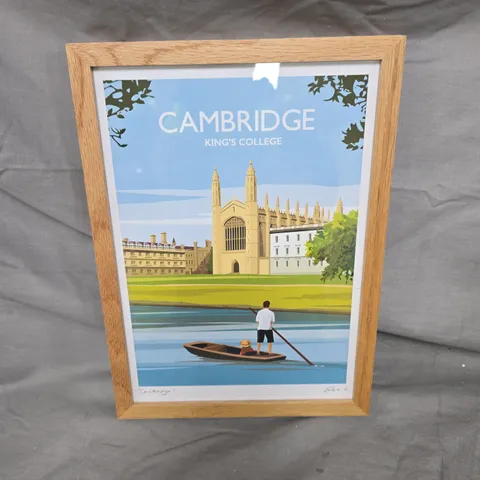 CAMBRIDGE KING'S COLLEGE PRINT – FRAMED ARTWORK