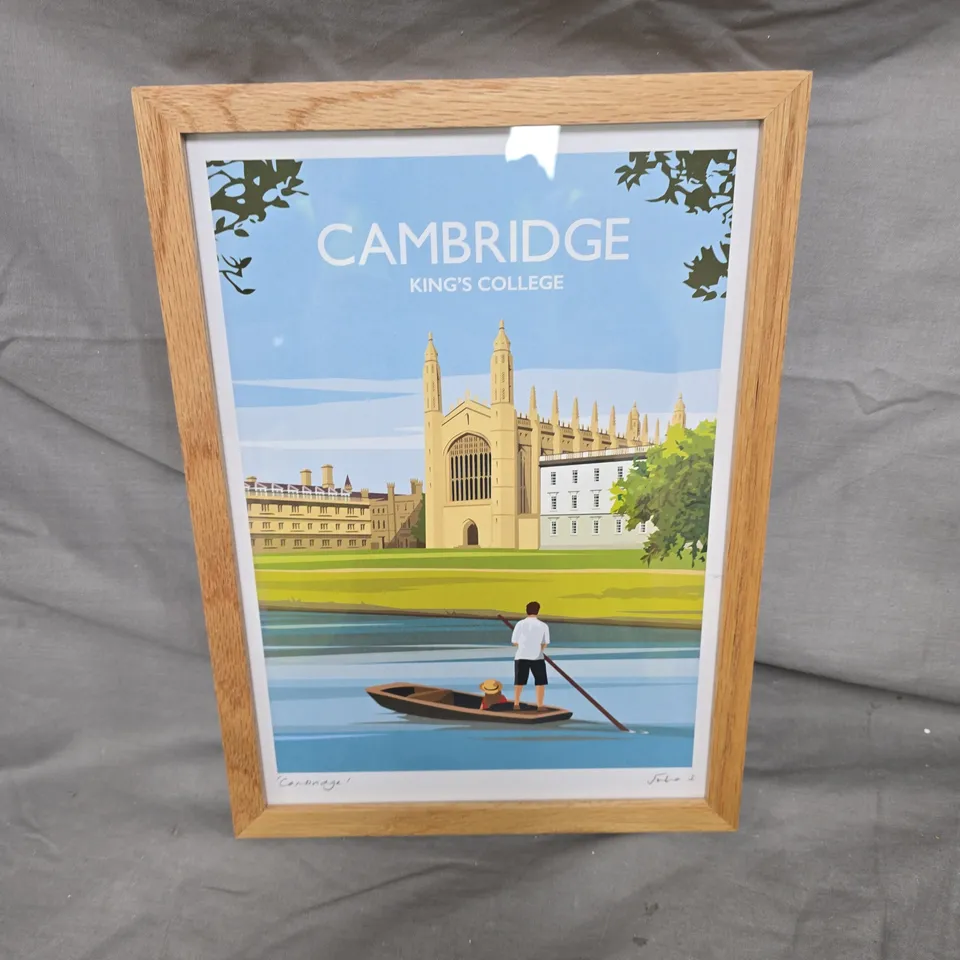 CAMBRIDGE KING'S COLLEGE PRINT – FRAMED ARTWORK