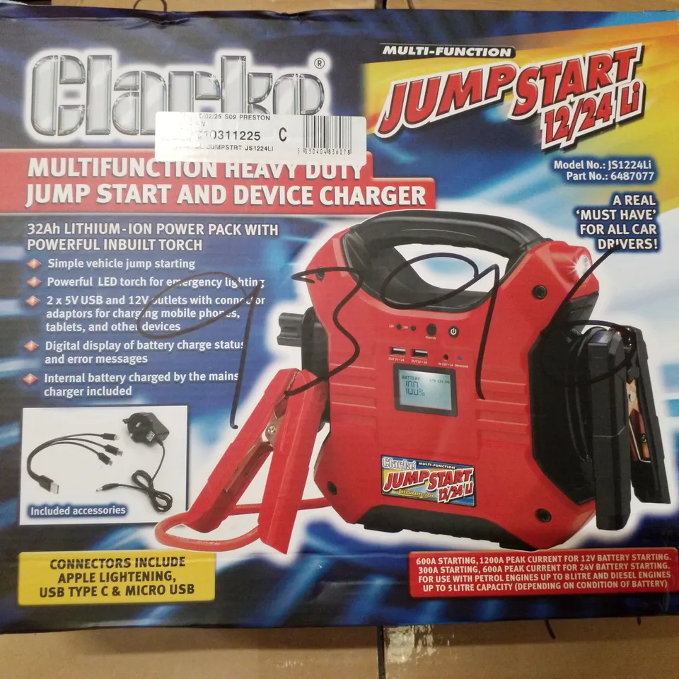 BOXED CLARKE MULTI-FUNCTION JUMP START