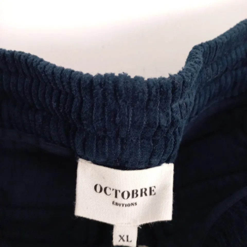 OCTOBRE EDITIONS NAVY CORDUROY TROUSERS – XL
