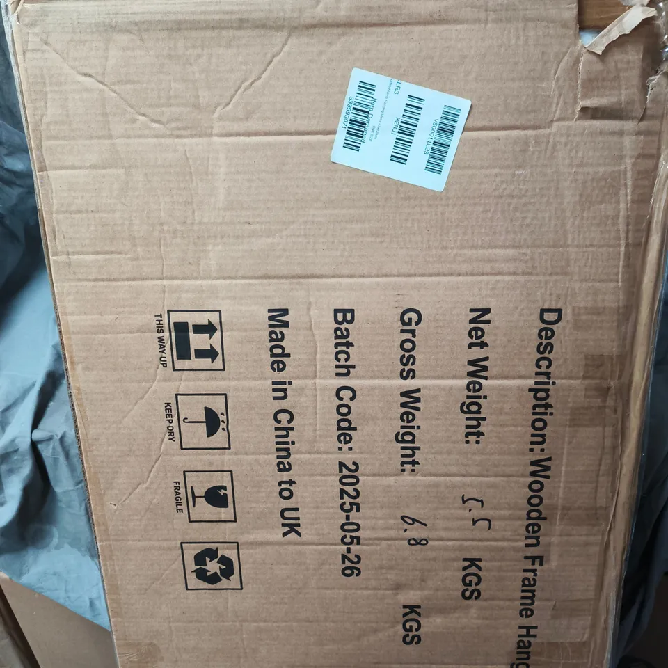 MICHELLE KEEGAN HOME WOODEN FRAME HANGING MIRROR 47X120CM - COLLECTION ONLY