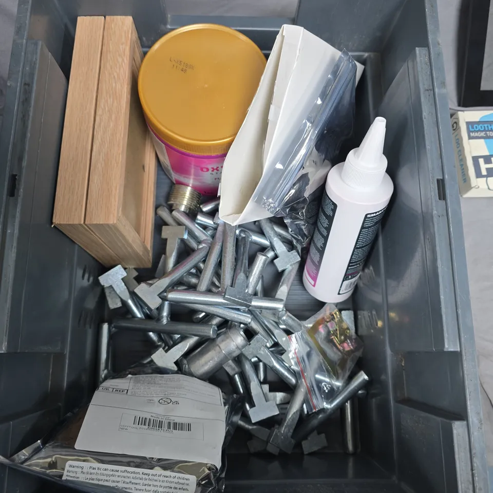 BOX OF ASSORTED ITEMS TO INCLUDE - PICTURE  FRAMES - SMART CELL - HOME-TINGS 