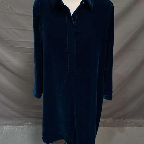 HOBBS MARCIELLA DRESS IN STEEL BLUE SIZE 12