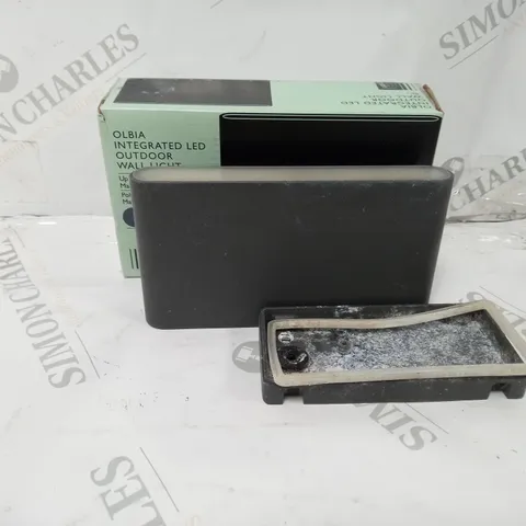 BOXED JOHN LEWIS OLBIA INTEGRATED LED OUTDOOR WALL LIGHT