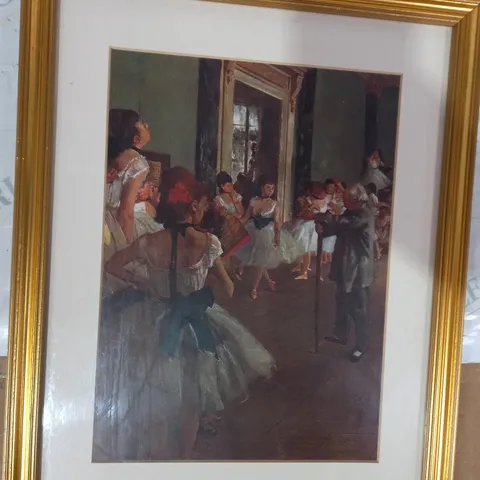 FRAMED BALLERINA SCHOOL ART PRINT