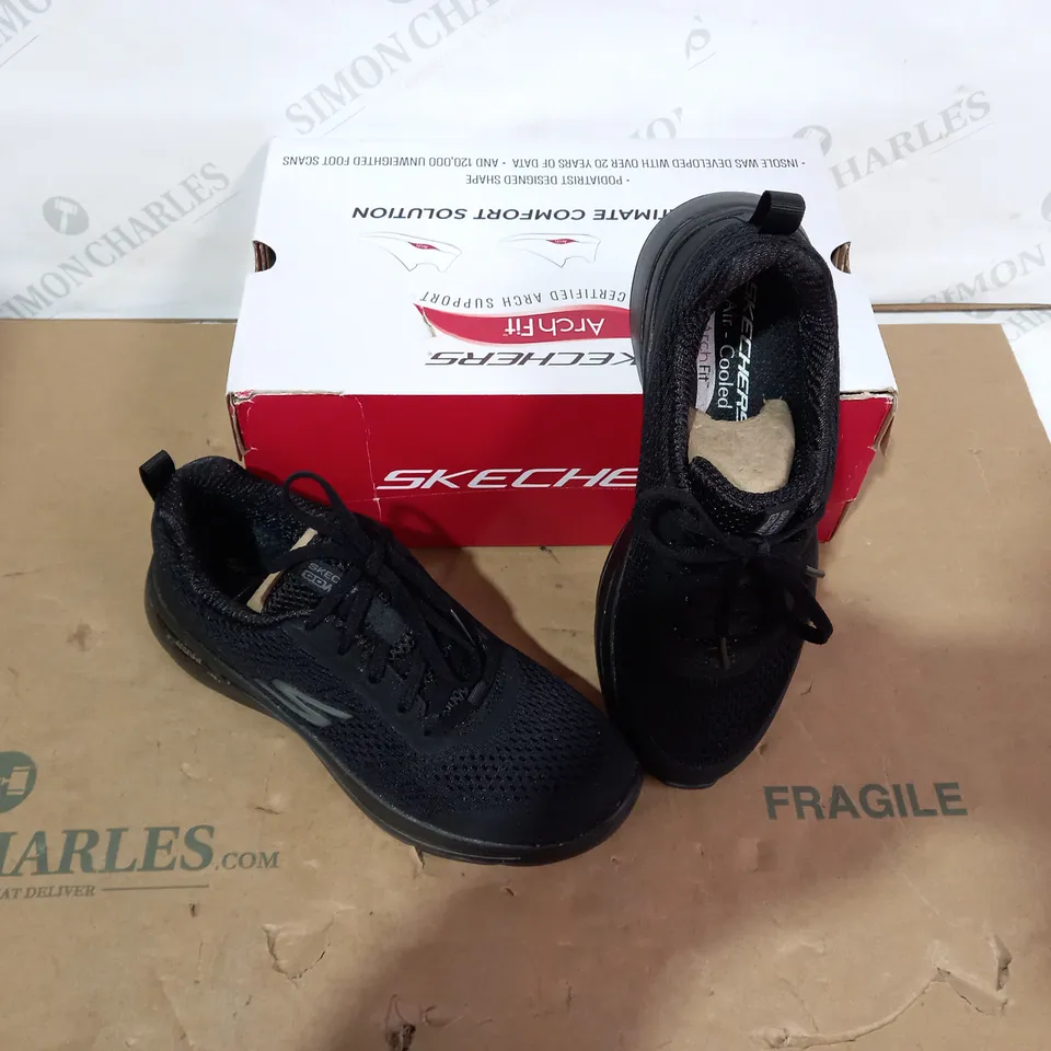 BOXED PAIR OF SKECHERS - SIZE 3