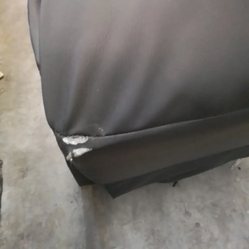 DESIGNER POWER RECLINING ROCKING SWIVEL EASY CHAIR IN BLACK FAUX LEATHER 