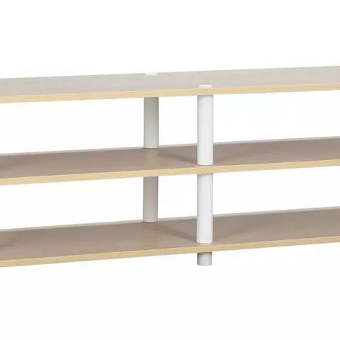 BOXED NEW VERONA TV UNIT - LIGHT WOOD EFFECT (1 BOX)