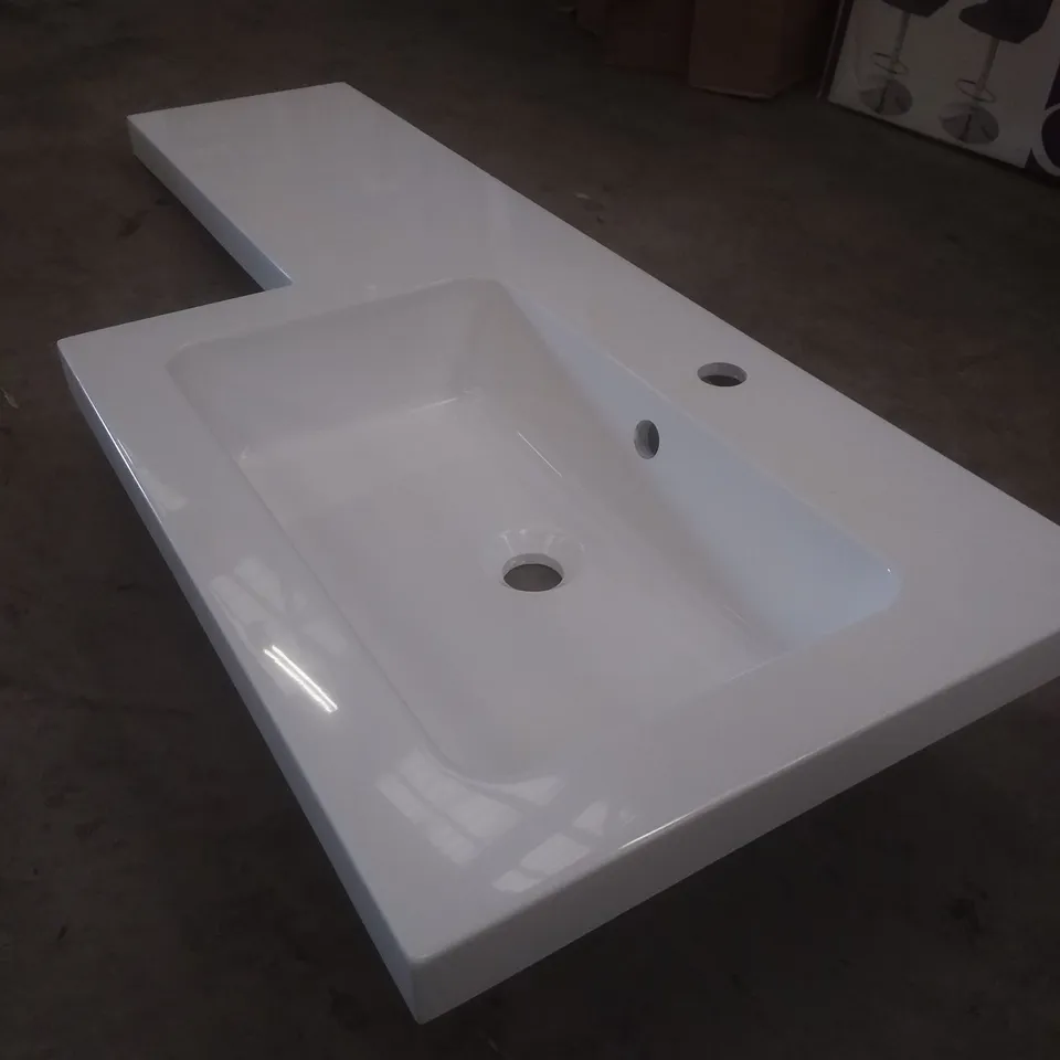 BOXED IMANDRA RESIN BASIN SINK WHITE 
