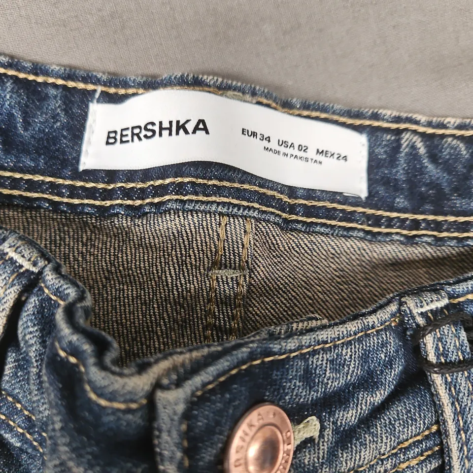 BERSHKA DENIM JEANS – WOMEN'S BLUE, 34