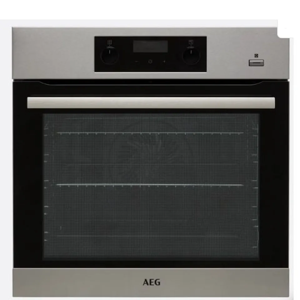 AEG INTEGRATED STEAMBAKE ELECTRIC STEAM OVEN WITH SENSECOOK FOOD PROBE - STAINLESS STEEL MODEL BES356010M RRP £425