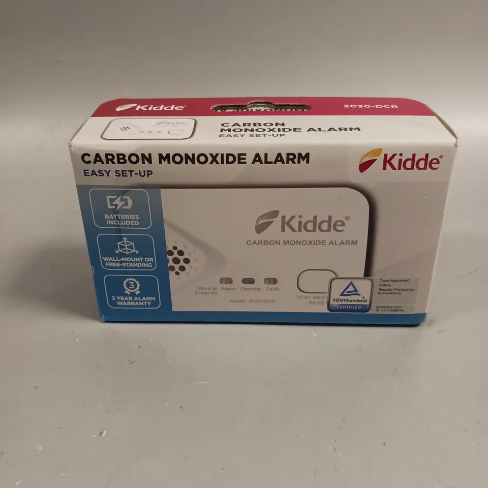 BOXED KIDDE CARBON MONOXIDE ALARM 