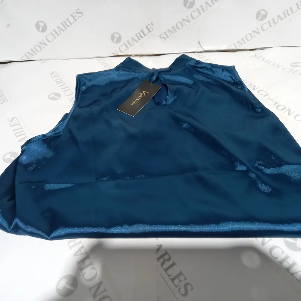 BOX OF 10 CLOTHING ITEMS TO INCLUDE TOPS, EARRINGS, SKIRTS ETC