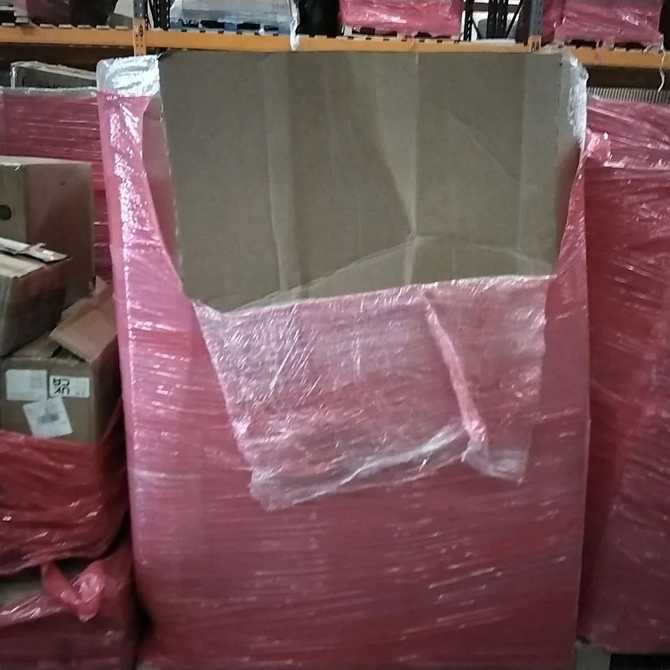 PALLET OF HOUSEHOLD ITEMS TO INCLUDE DOG CAGES, PLAY PENS, OVEN (DRY FRUIT MACHINE) ECT