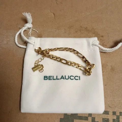 BELLAUCCI GOLD TONE CHAIN LINK BRACELET 