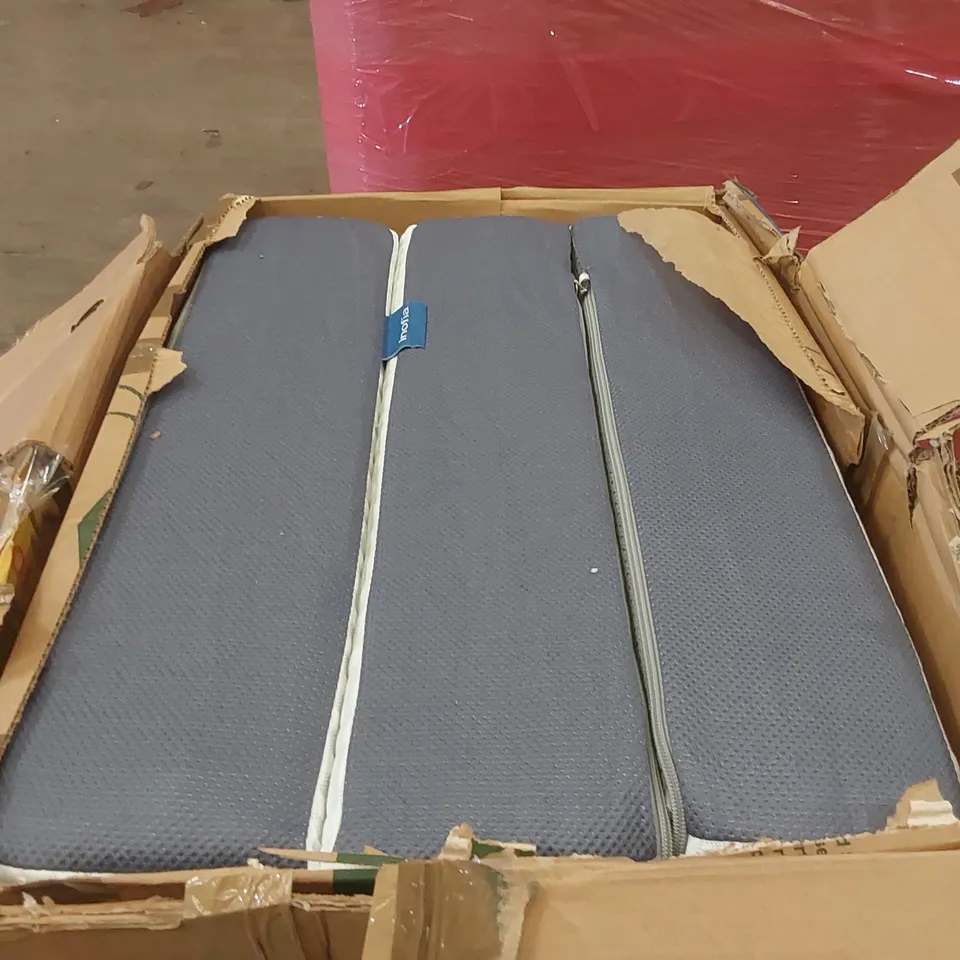 PALLET OF ASSORTED ITEMS INCLUDING: INOFIA FOLDING MATTRESS, 3-TIER AIRER, PLANTER, ACTIVITY PLAY GYM ECT