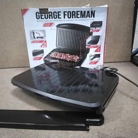 BOXED GEORGE FOREMAN 25820 LARGE ELECTRIC FIT GRILL