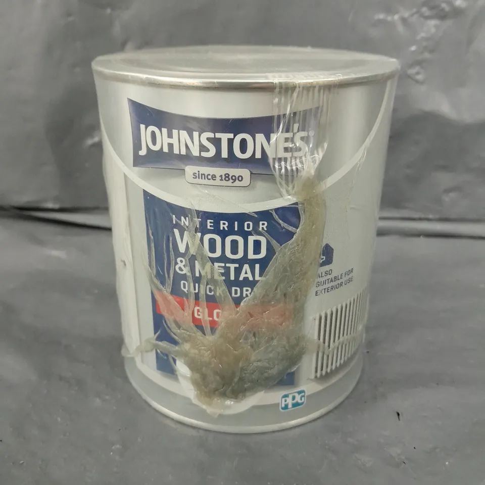 SEALED JOHNSTONE'S INTERIOR WOOD & METAL QUICK DRY PAINT - 750ML - BRILLIANT WHITE 