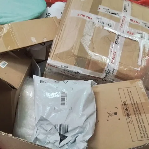 PALLET OF ASSORTED HOUSEHOLD GOODS AND PRODUCTS TO INCLUDE;AIR COOLER,POPUP TENT,HIKING STICKS