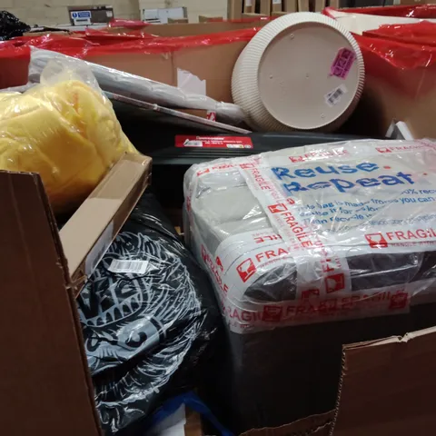 PALLET OF ASSORTED HOUSEHOLD GOODS AND PRODUCTS TO INCLUDE; MATTRESS TOPPER, ADJUSTABLE TORQUE WRENCH SET, PLANT POT