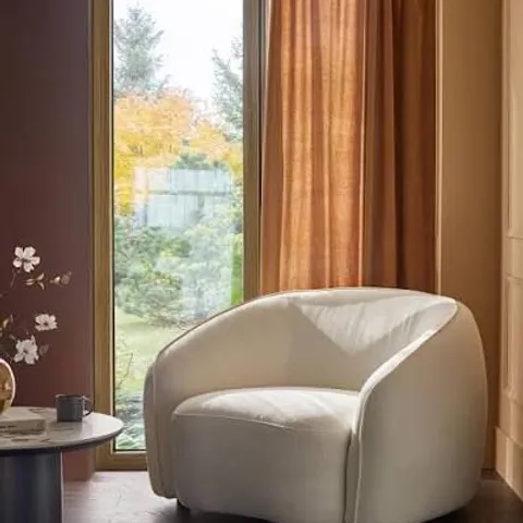 BOXED DANETTI ZOEY IVORY BOUCLE ARMCHAIR