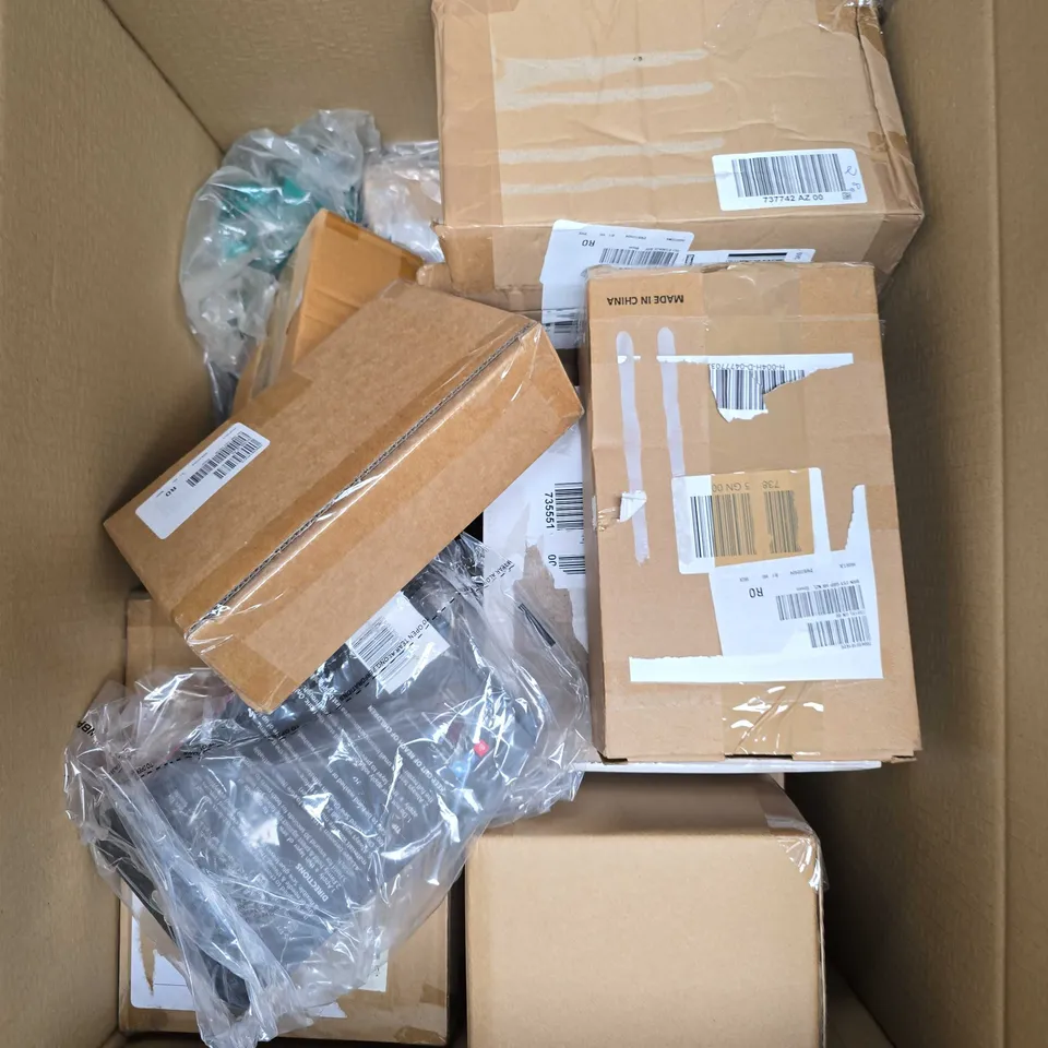 APPROXIMATELY 10 ASSORTED HOUSEHOLD PRODUCTS TO INCLUDE SEW GLUE, CLOTHING ETC