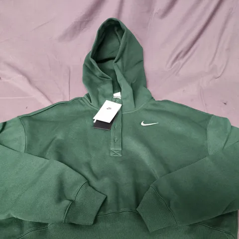 NIKE GREEN HOODIE WITH HOOD – WOMENS - SMALL