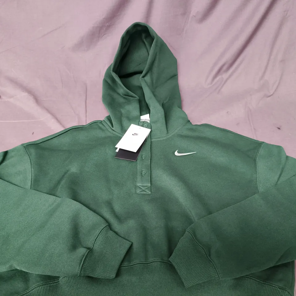 NIKE GREEN HOODIE WITH HOOD – WOMENS - SMALL