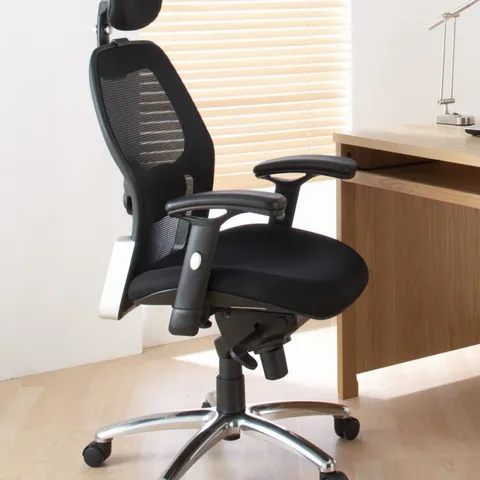 BOXED ALPHASON PORTLAND SYNCHRO MESH EXECUTIVE CHAIR- BLACK
