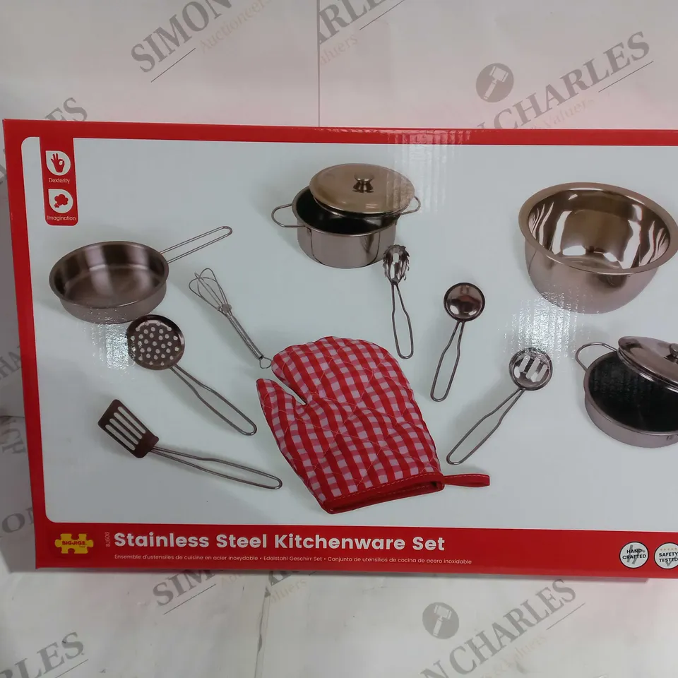 BOXED BIGJIGS STAINLESS STEEL KITCHENWARE SET