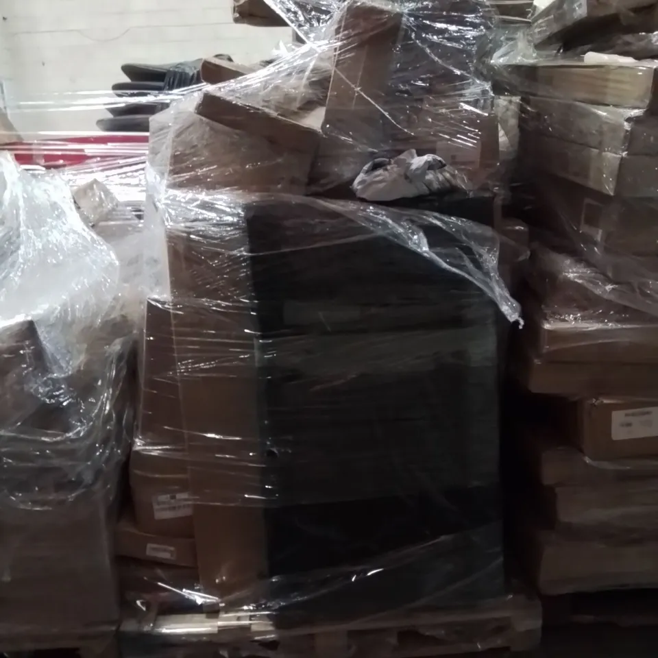 PALLET OF ASSORTED HOUSEHOLD GOODS AND PRODUCTS TO INCLUDE;SUITCASE,CAR VISORS
