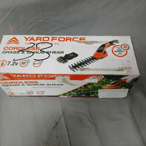 OUTLET YARD FORCE 7.2V GRASS & HEDGE SHEAR