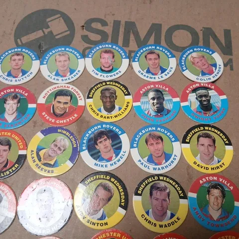 LARGE COLLECTION OF MERLIN PREMIER LEAGUE 95 MAGICAPS TO INCLUDE; ALAN SHEARER, PETER SCHMEICHEL, ERIC CANTONA, JOHN FASHANU AND DAN PETRESCU