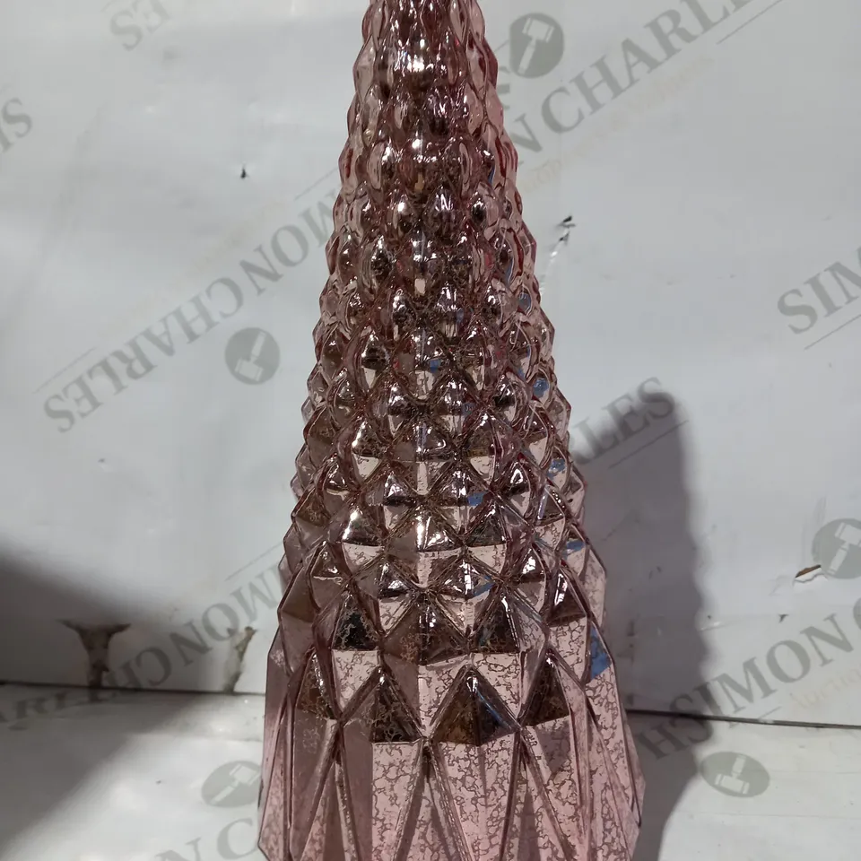 MR CHRISTMAS SPECIALTY MERCURY GLASS LIGHT UP COLOUR MORPH STANDING DECOR