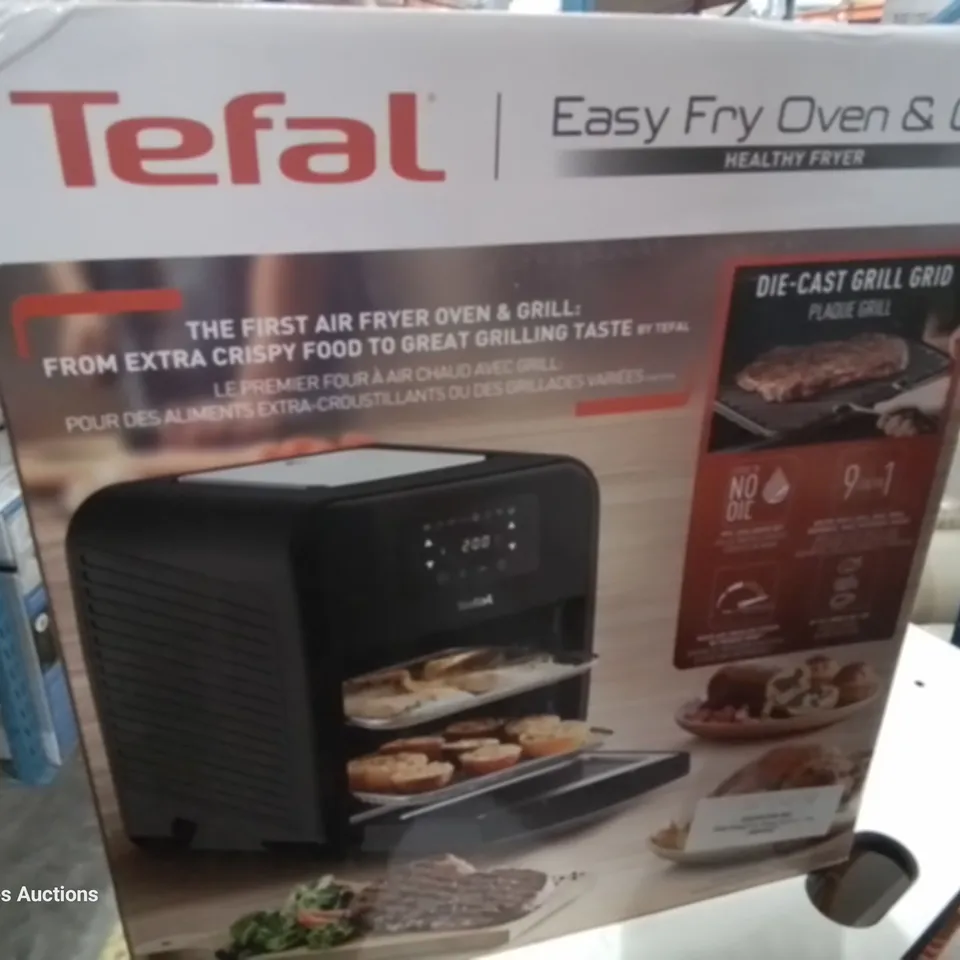 BOXED TEFAL EASY FRY OVEN & GRILL 9 IN 1
