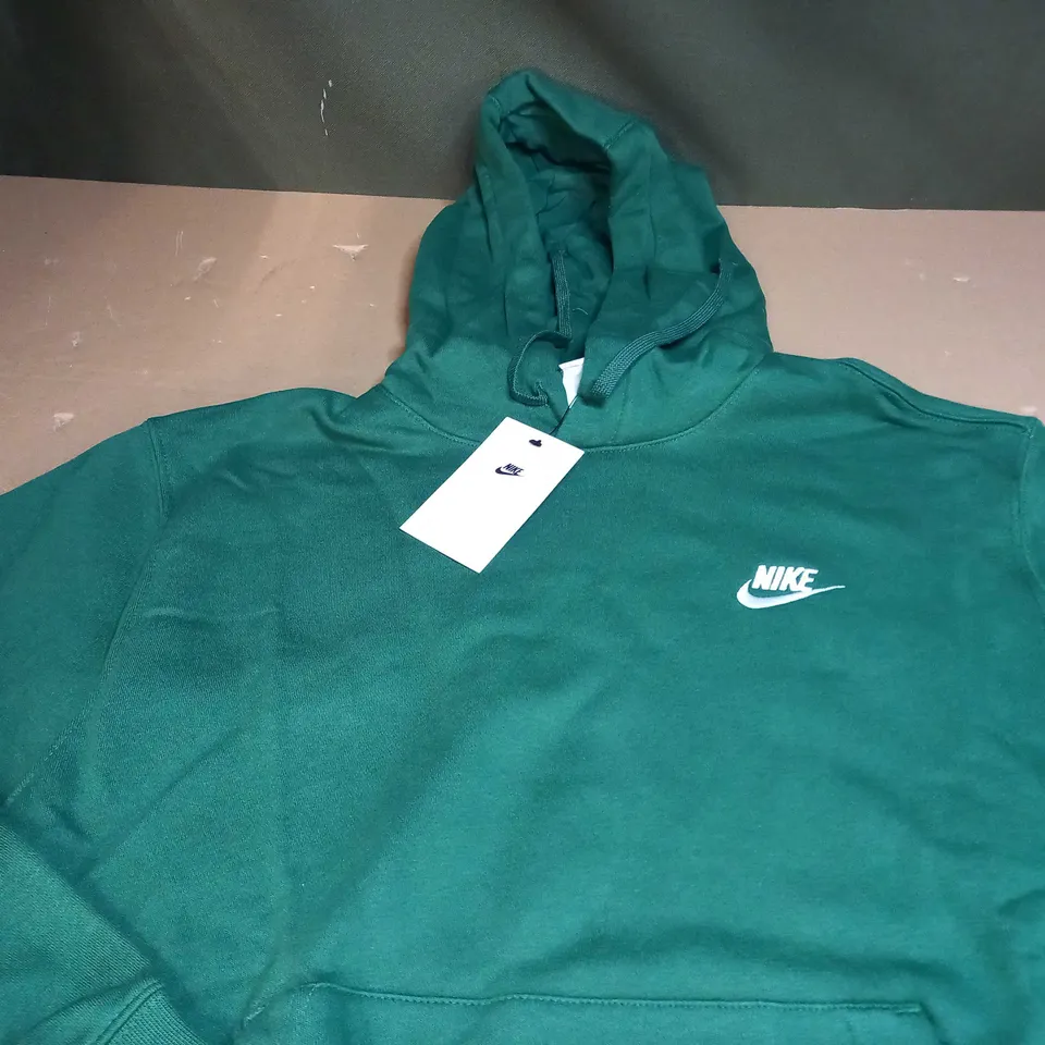 MNE NIKE LOGO HOODY IN GREEN SIZE M