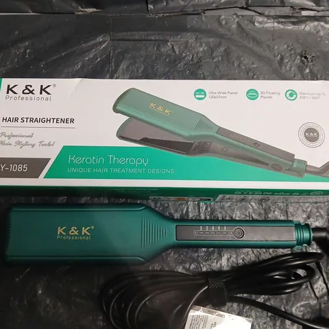 K&K PROFESSIONAL KERATIN THERAPY HAIR STRAIGHTENER QY-1085 – GREEN