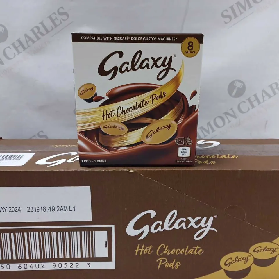 BOX OF 5 X 8 GALAXY HOT CHOCOLATE DOLCE GUSTO COMPATIBLE PODS