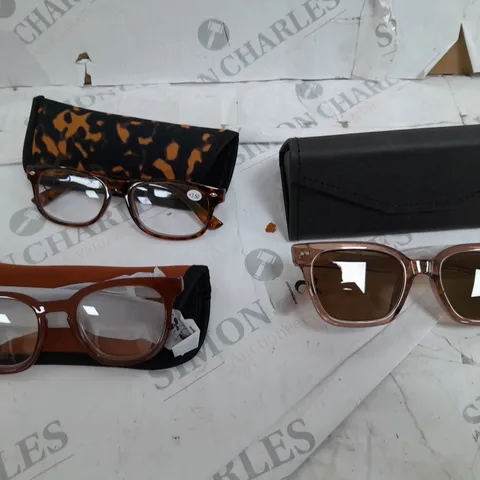 HUMMINGBIRD POLARISED SUNGLASSES & READER 3PC SET TAN MIX 3.5