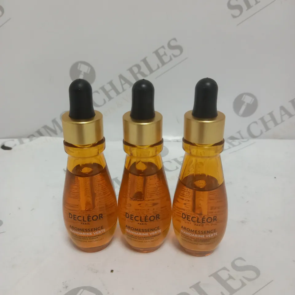 3 DECLEOR MANDARIN ESSENTIAL OILS SERUM - 3 X 15ML